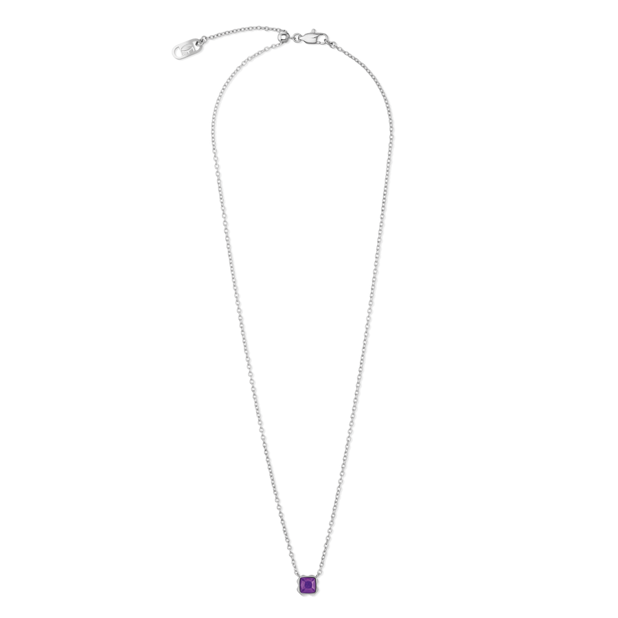 Birthstone Février Collier Sugilite Argent