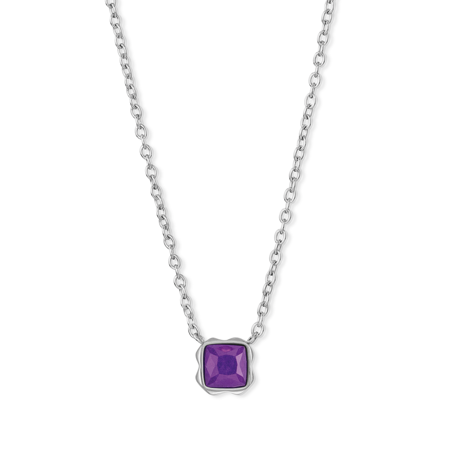 Birthstone Février Collier Sugilite Argent