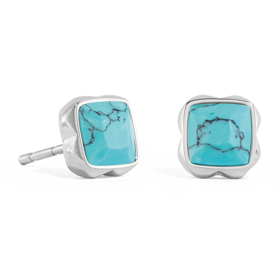 Birthstone Décembre Boucles d'oreille Turquoise Argent