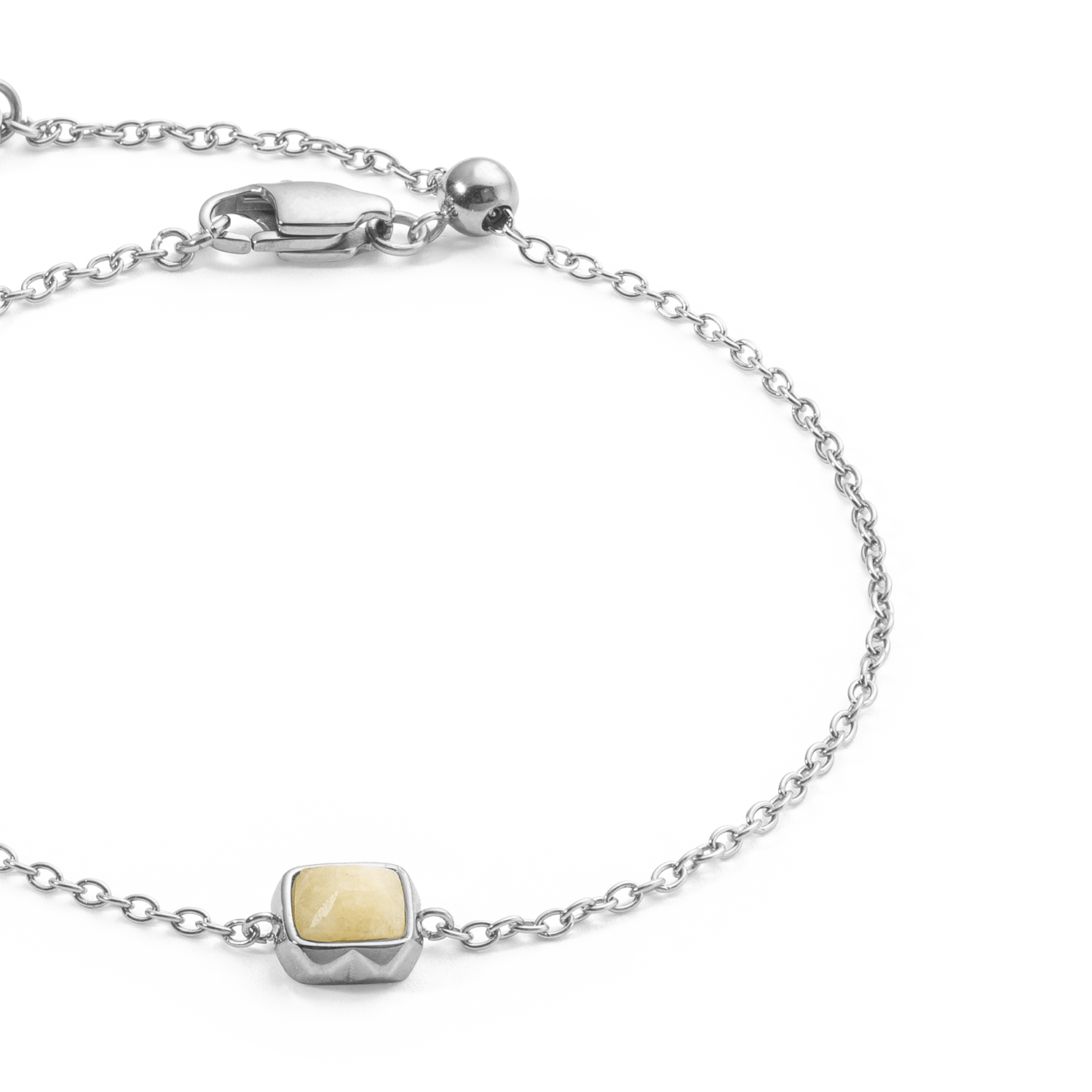 Birthstone Novembre Bracelet Citrine Argent