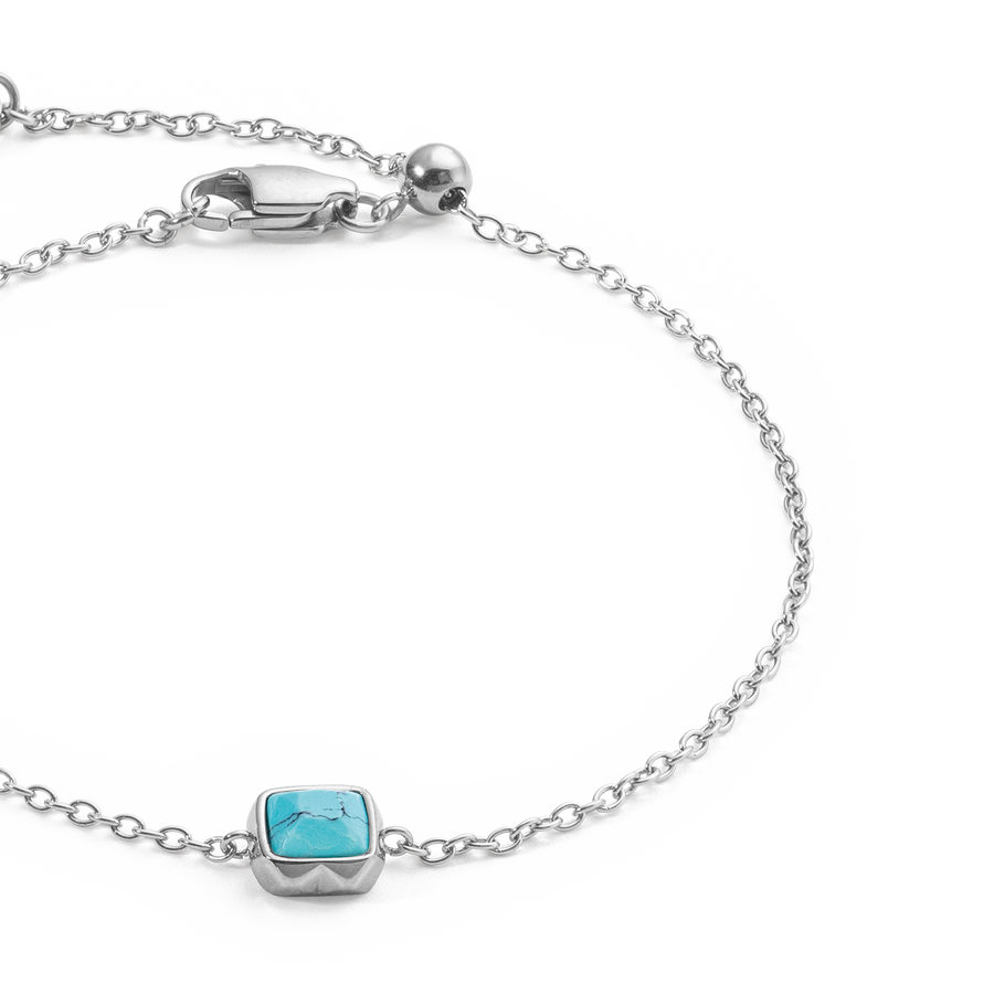 Birthstone Décembre Bracelet Turquoise Argent