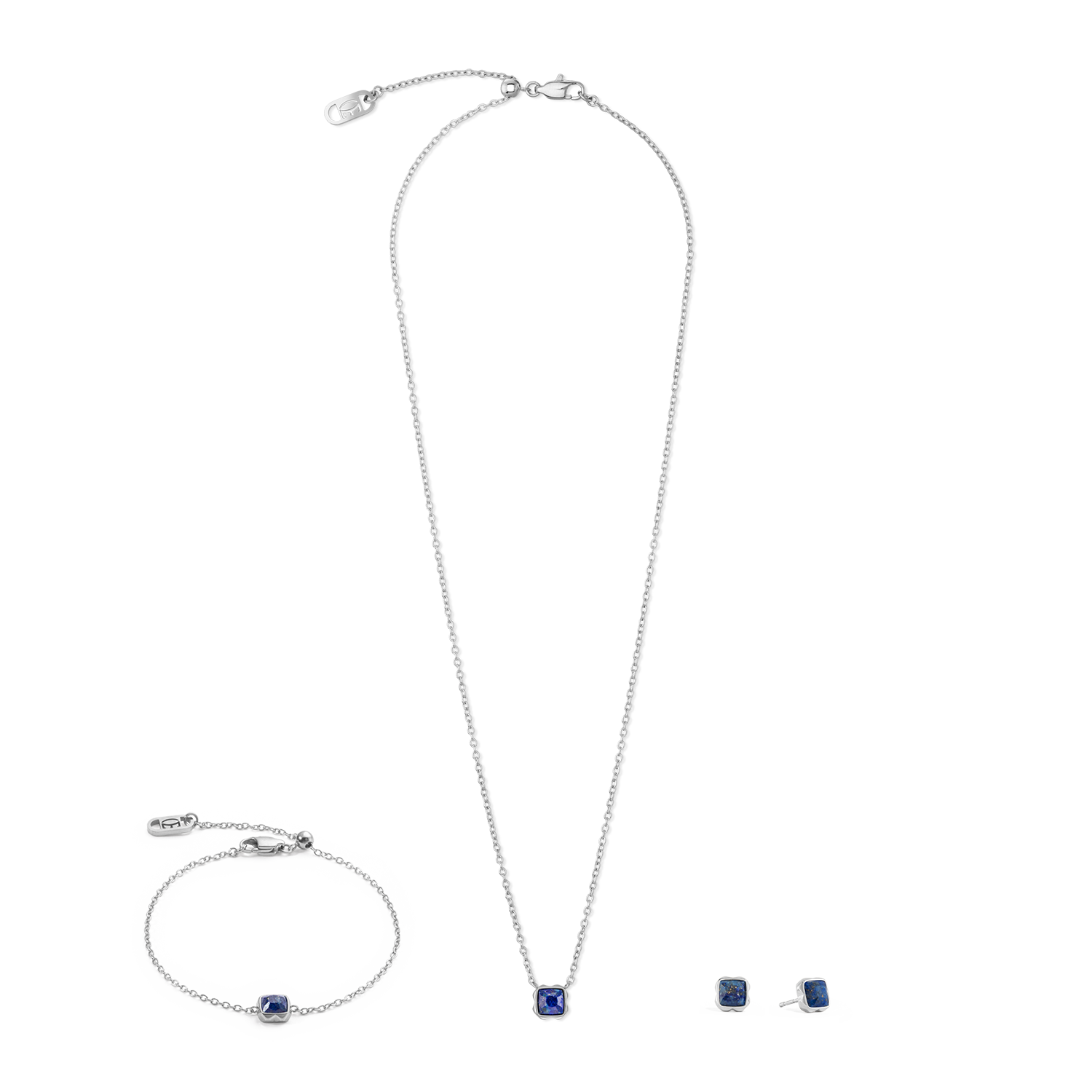 Birthstone Septembre Bracelet Lapis-lazuli Argent