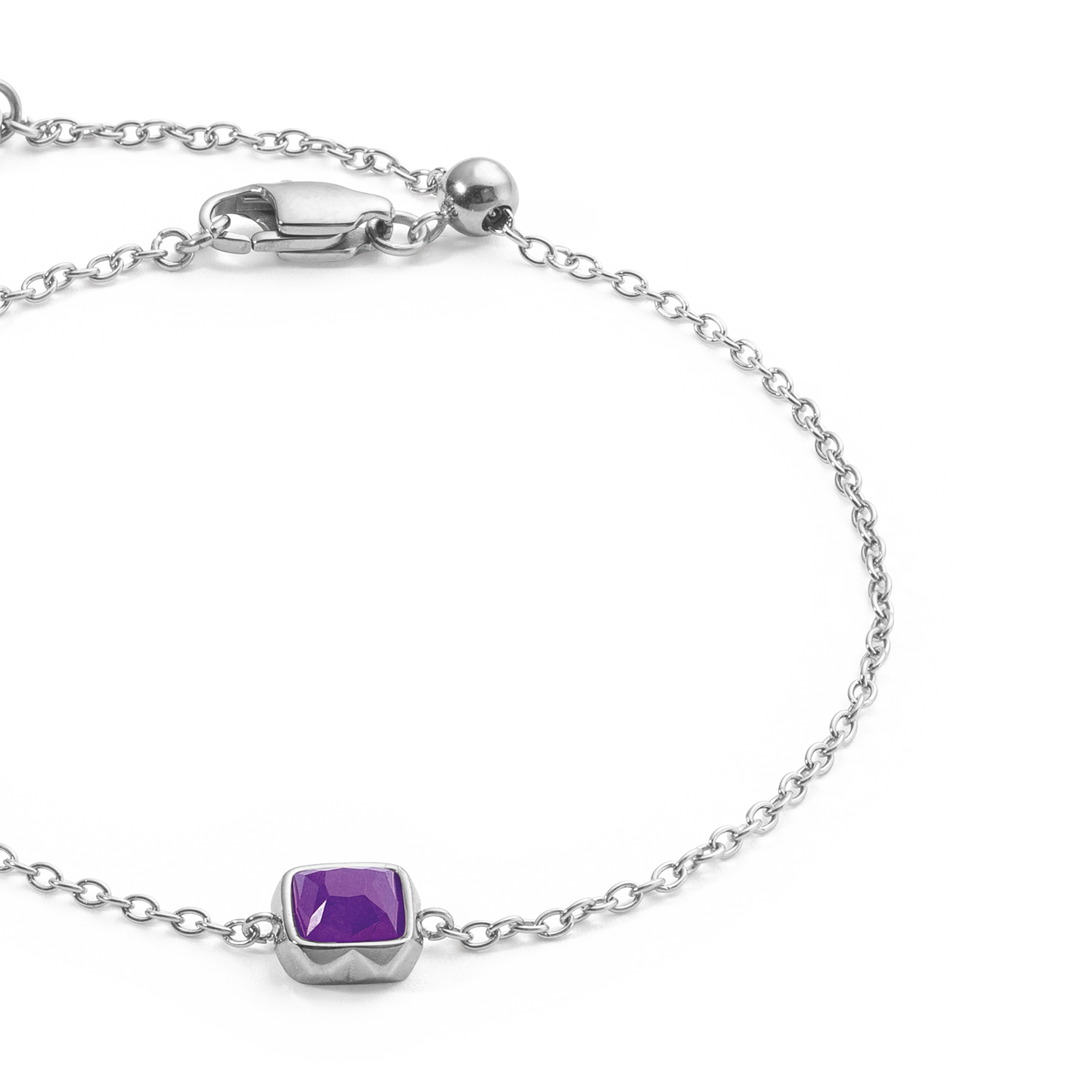 Birthstone Février Bracelet Sugilite Argent