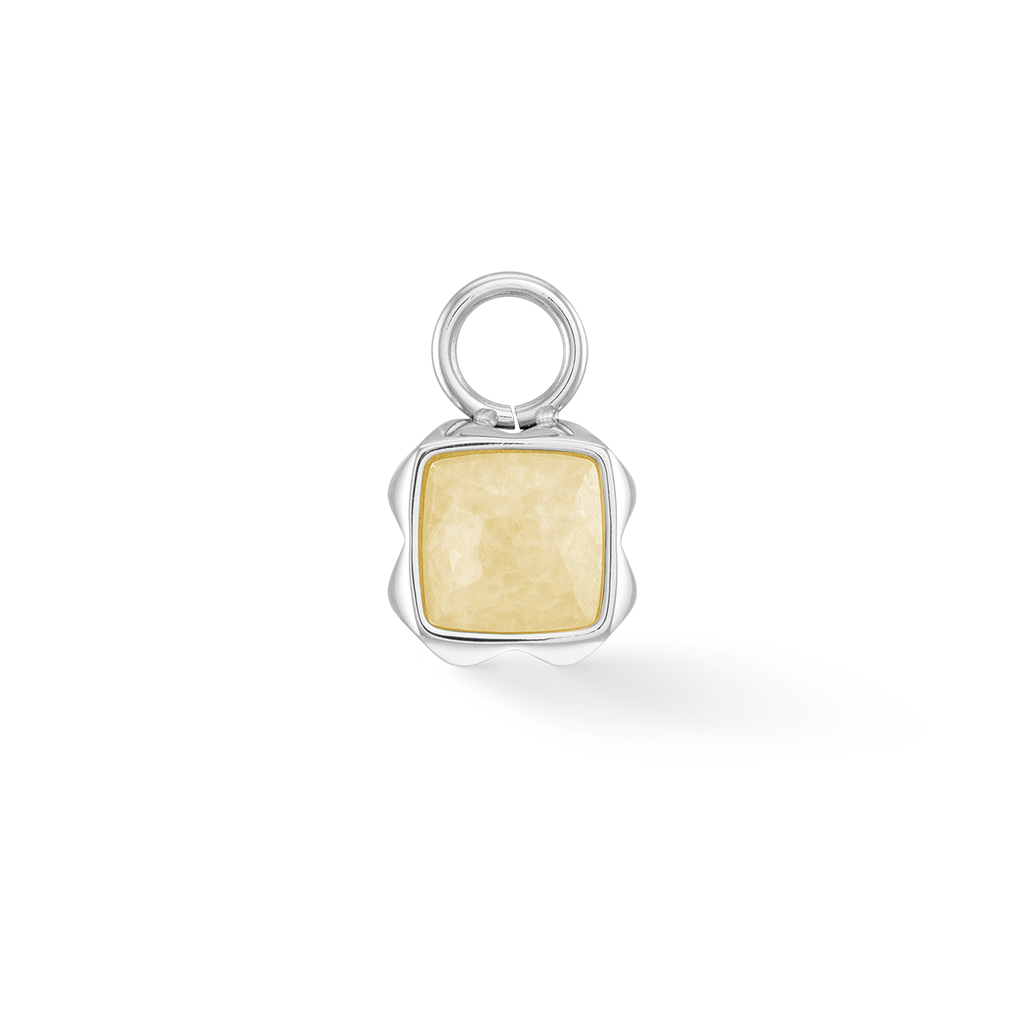 Birthstone Novembre Charm Citrine Argent