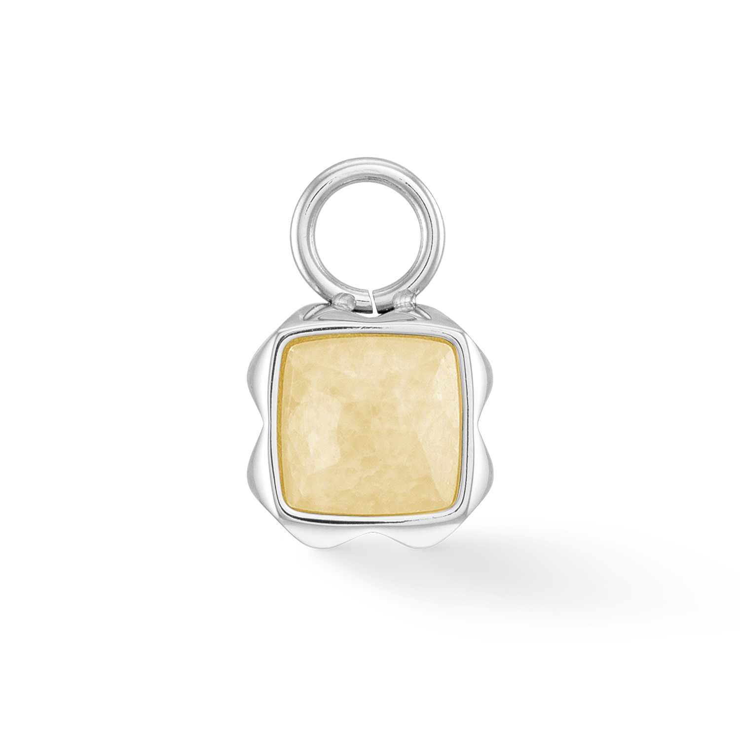 Birthstone Novembre Charm Citrine Argent