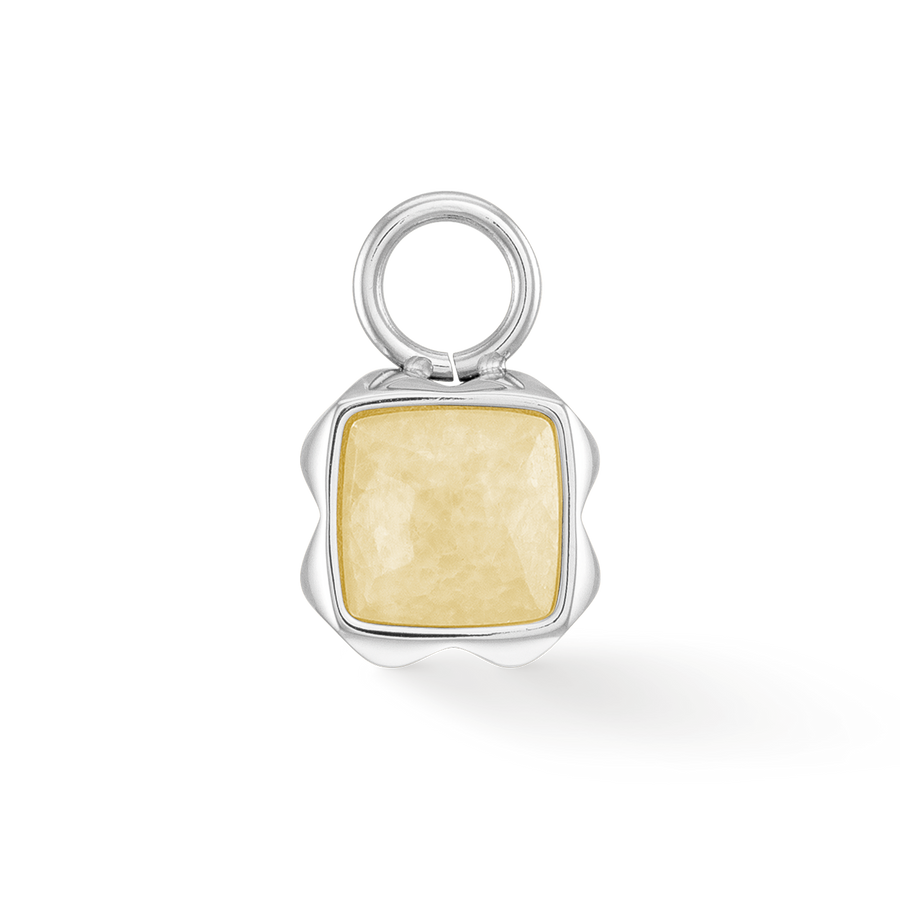 Birthstone Novembre Charm Citrine Argent