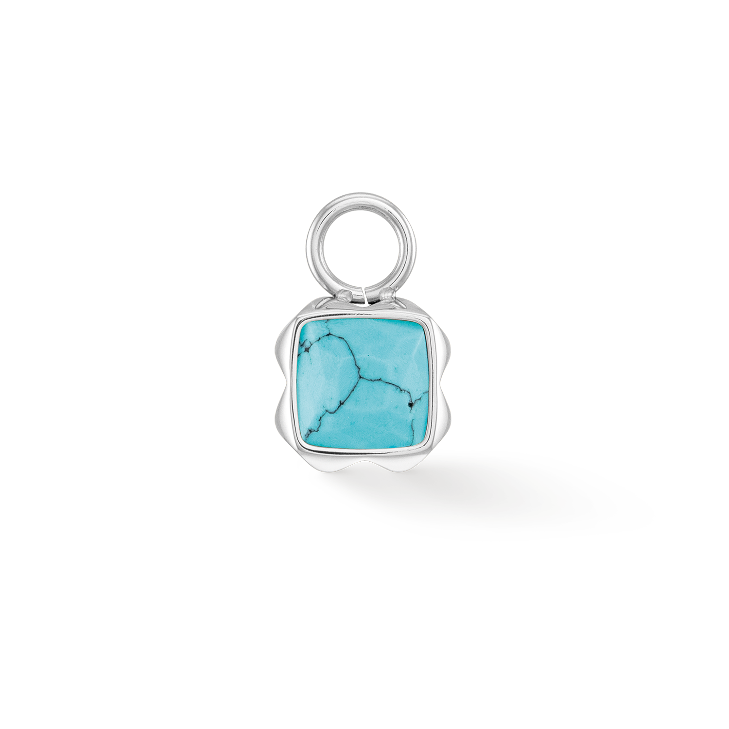 Birthstone Décembre Charm Turquoise Argent