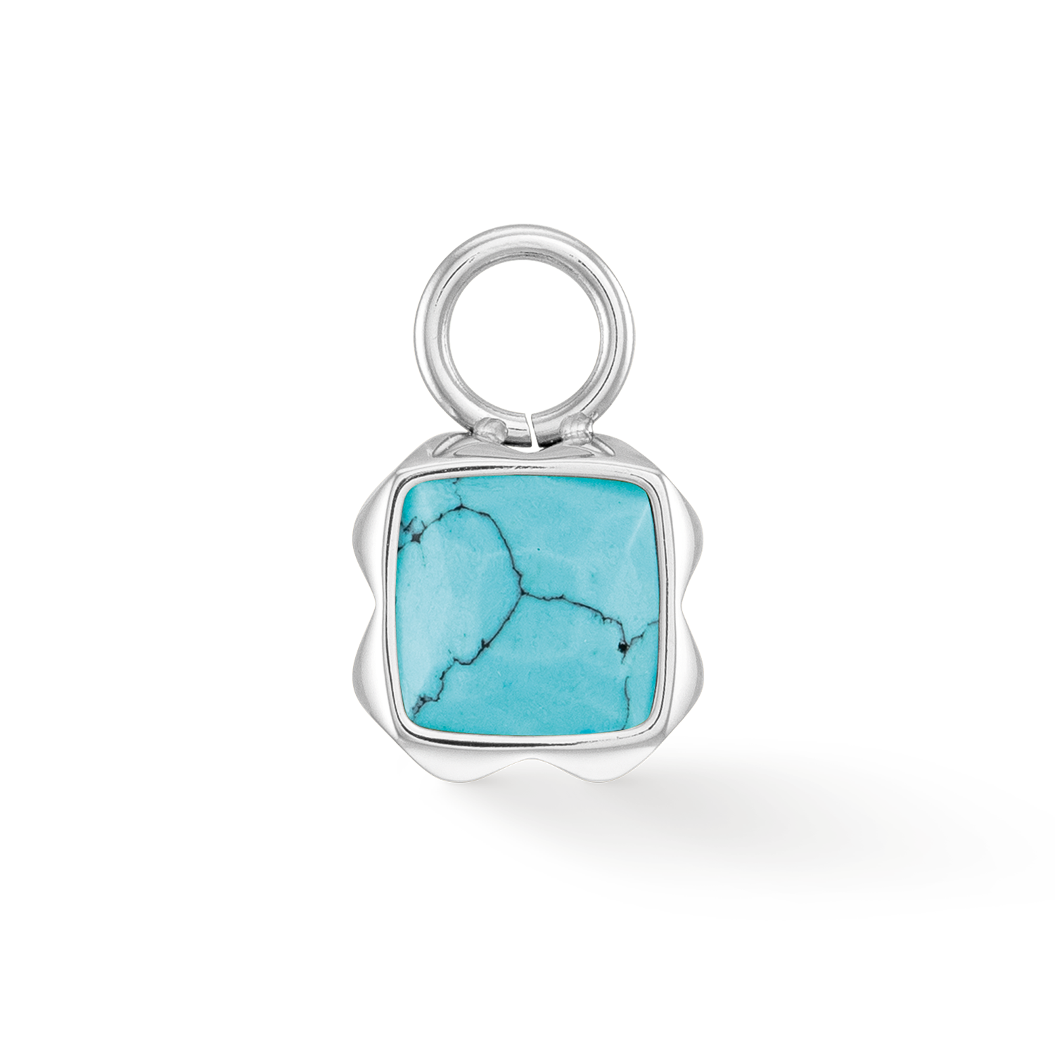 Birthstone Décembre Charm Turquoise Argent