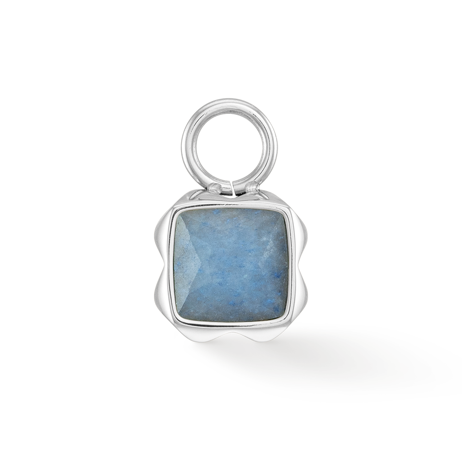 Birthstone Mars Charm Aventurine Bleue Argent