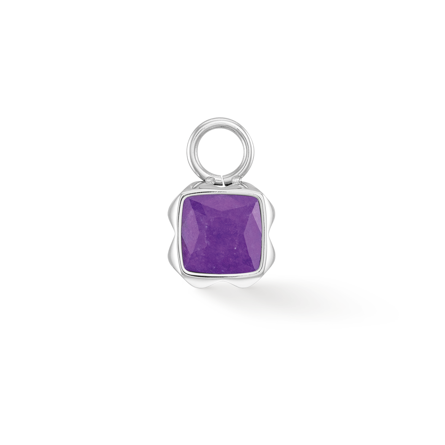 Birthstone Février Charm Sugilith Argent