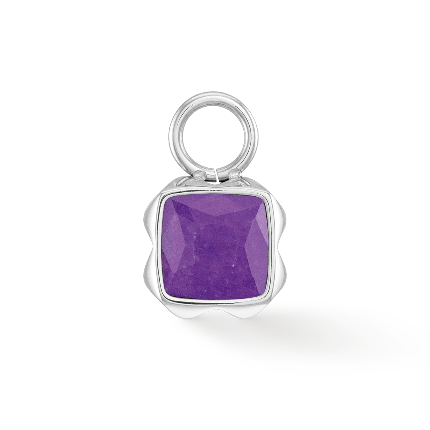 Birthstone Février Charm Sugilith Argent