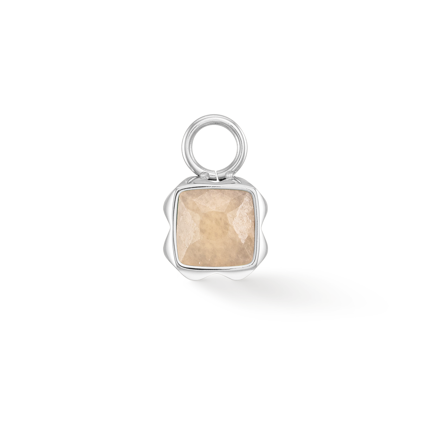 Birthstone Juin Charm Crème Jade Argent