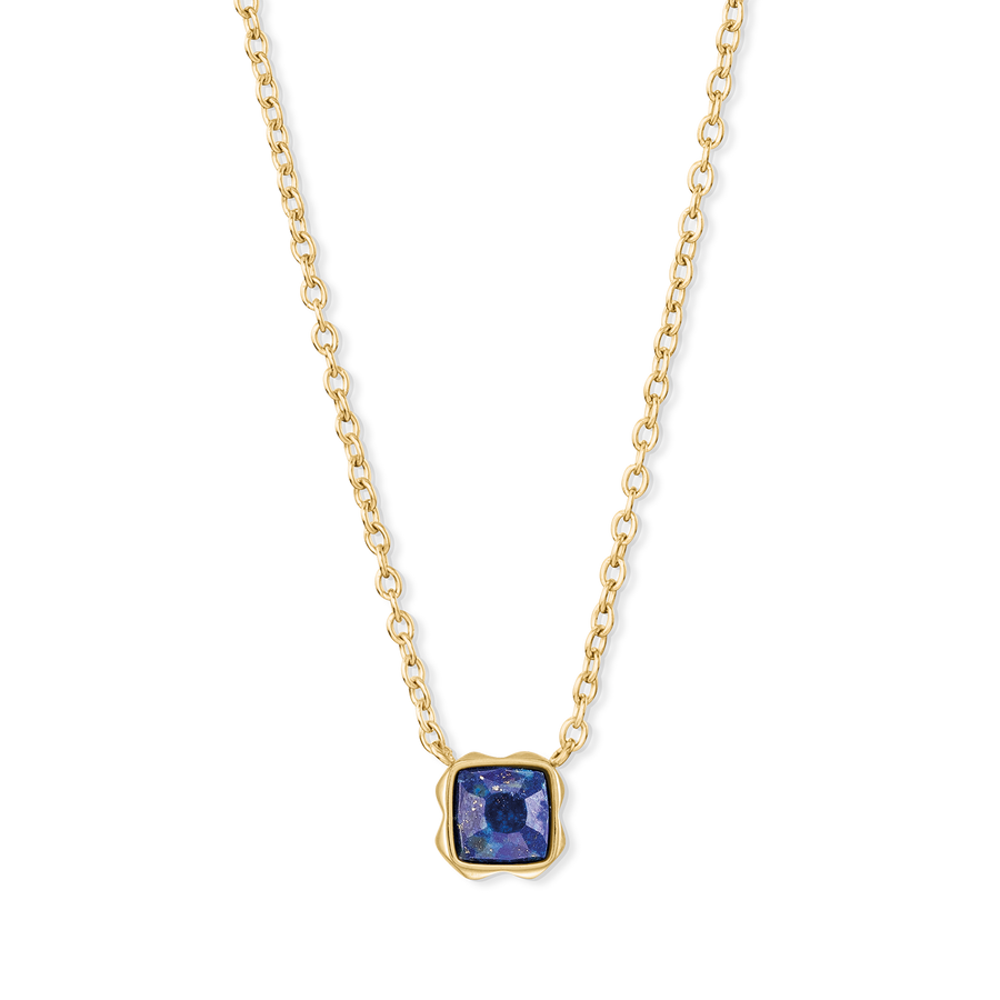 Birthstone Septembre Collier Lapis-lazuli Or
