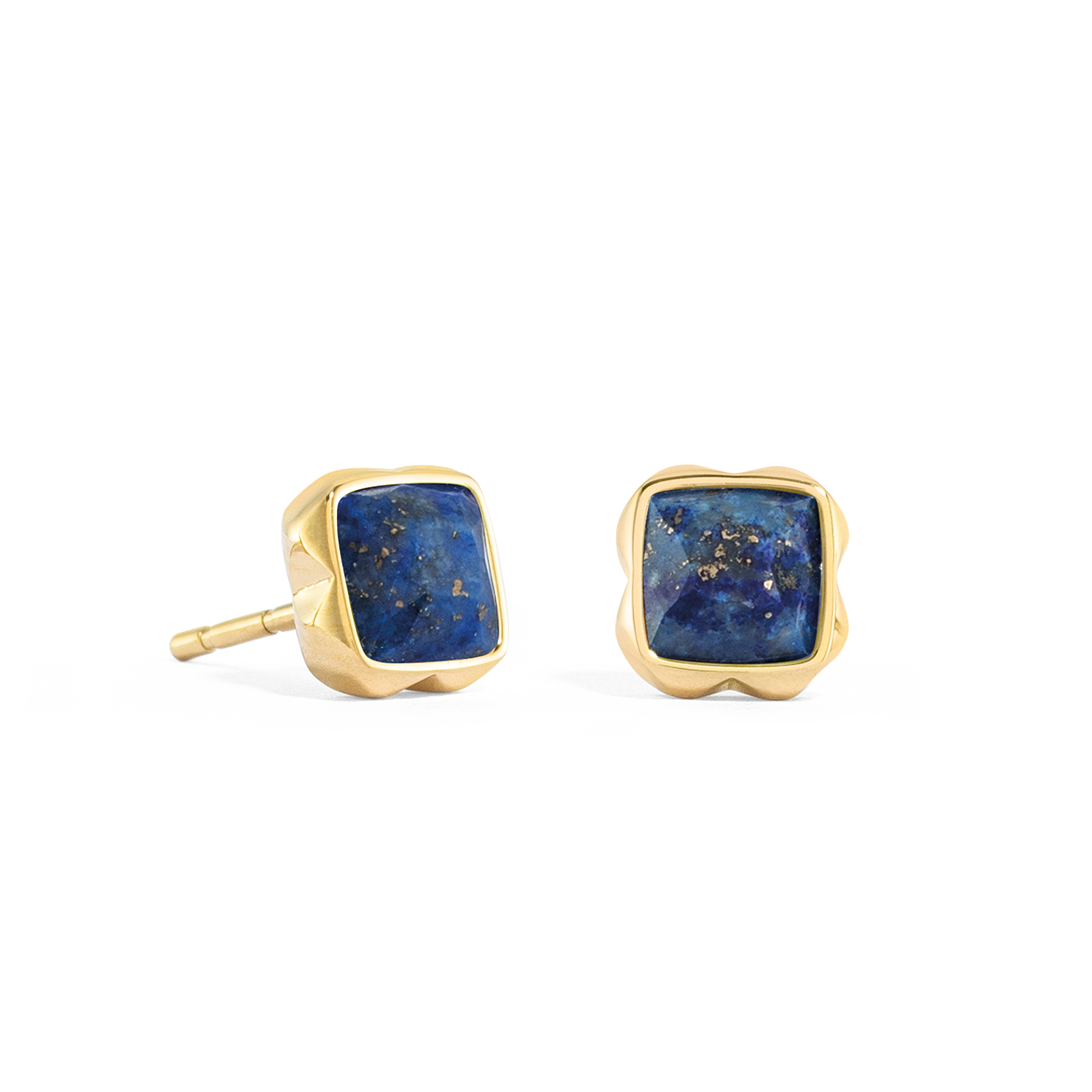 Birthstone Septembre Boucles d'oreille Lapis-lazuli Or