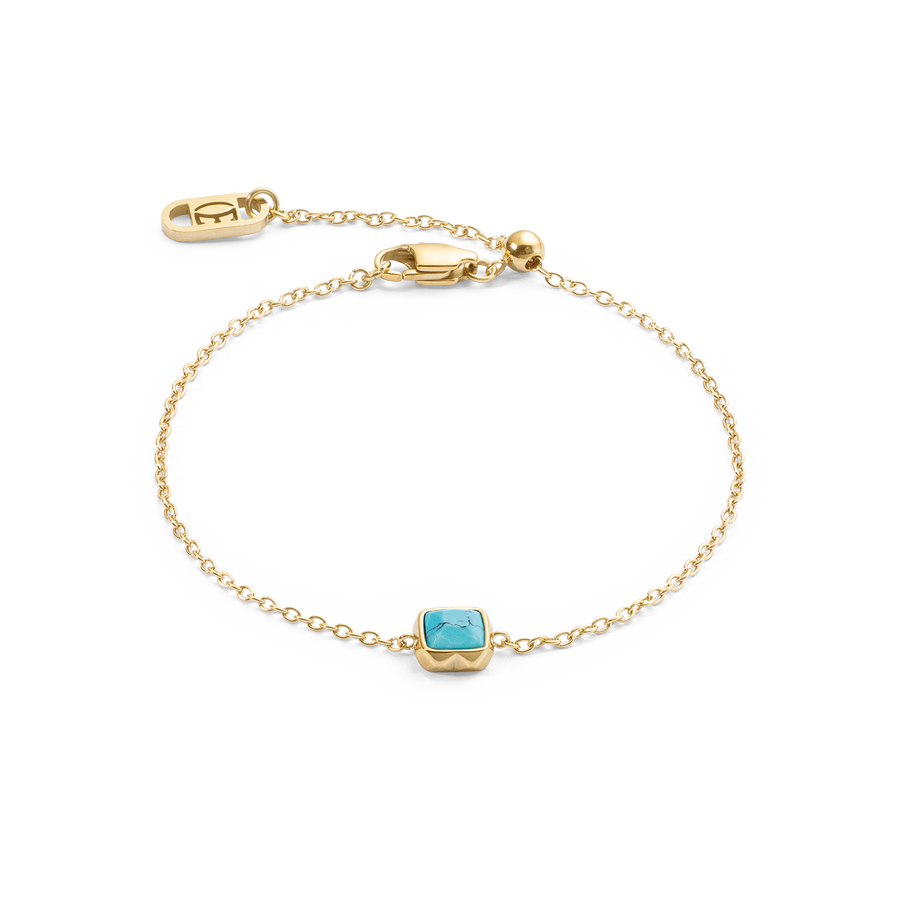 Birthstone Décembre Bracelet Turquoise Or