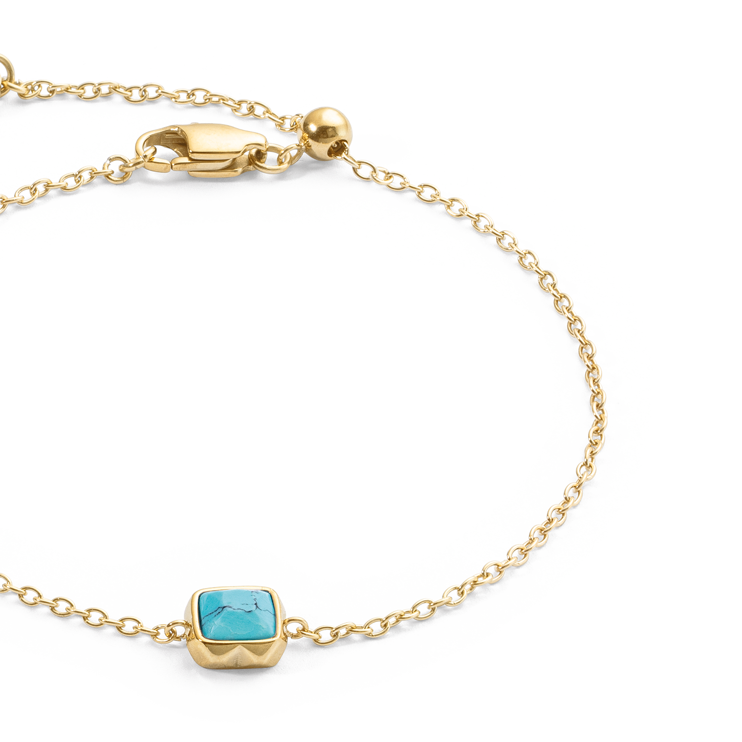 Birthstone Décembre Bracelet Turquoise Or