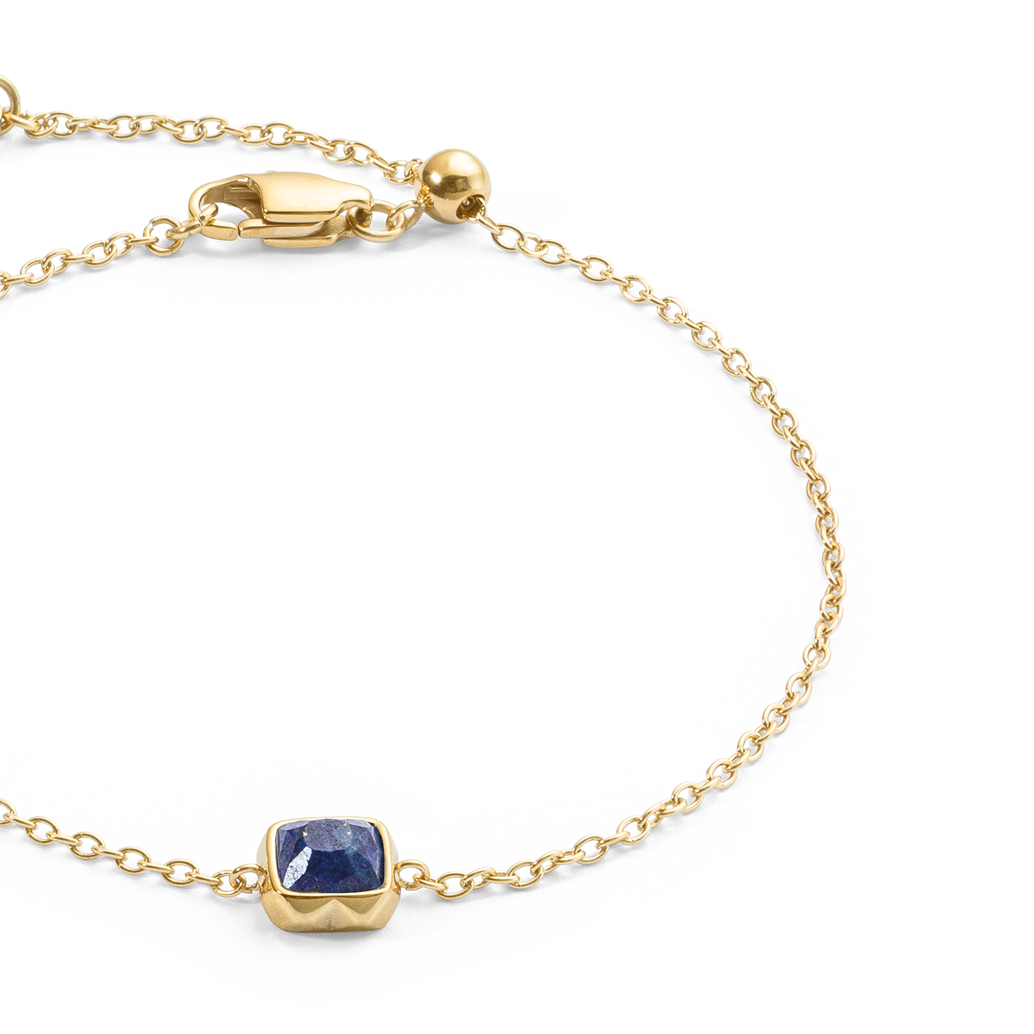 Birthstone Septembre Bracelet Lapis-lazuli Or