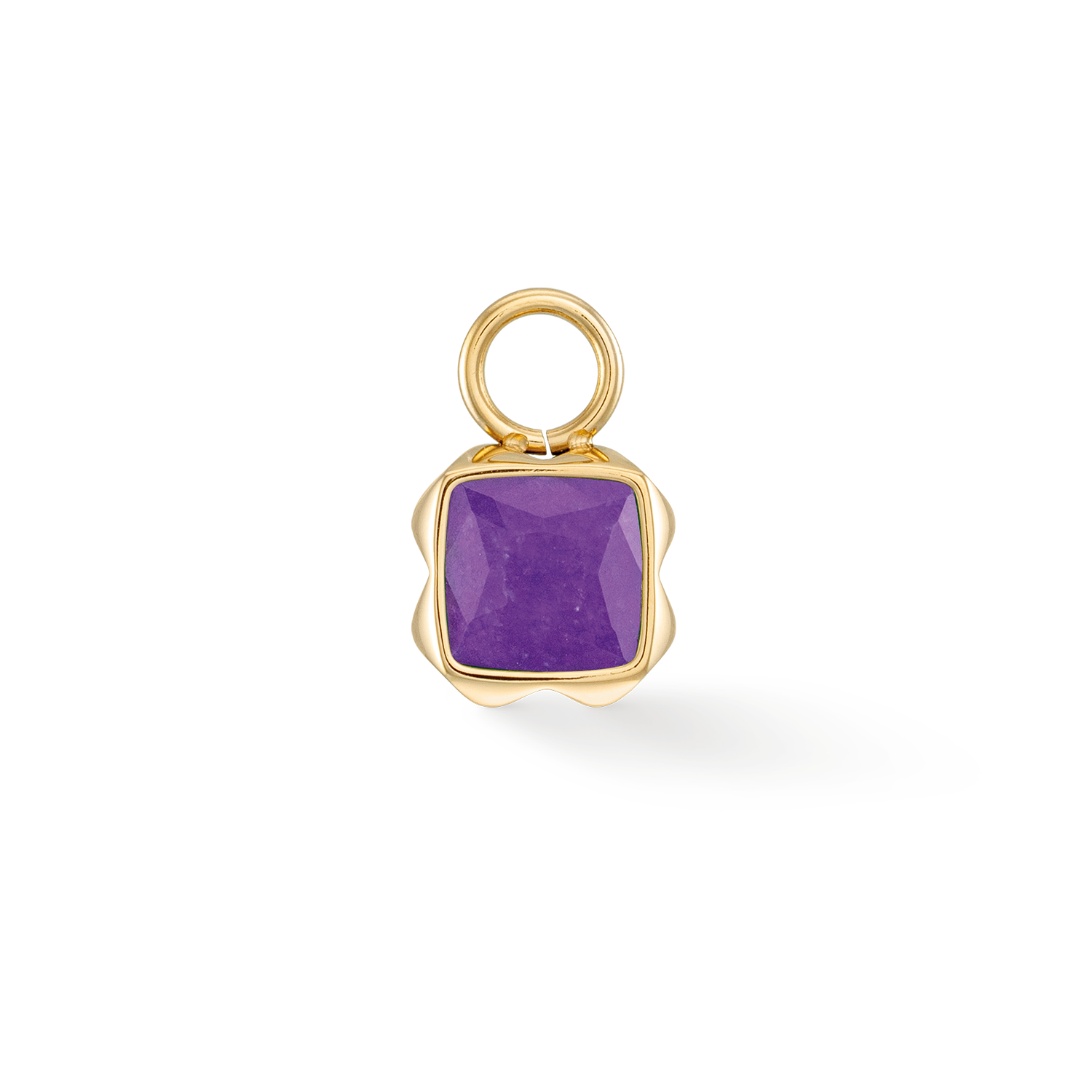 Birthstone Février Charm Sugilite or