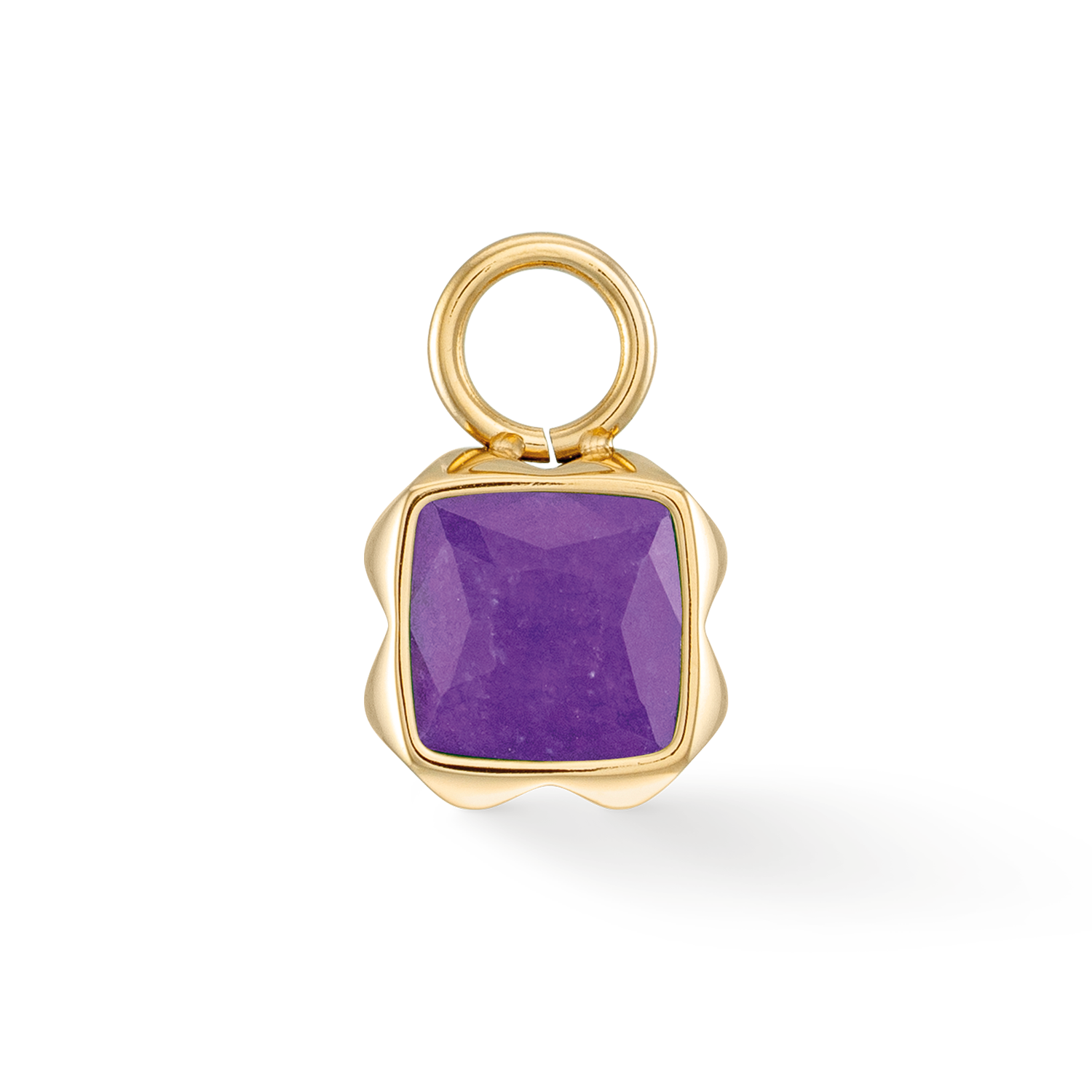 Birthstone Février Charm Sugilite or