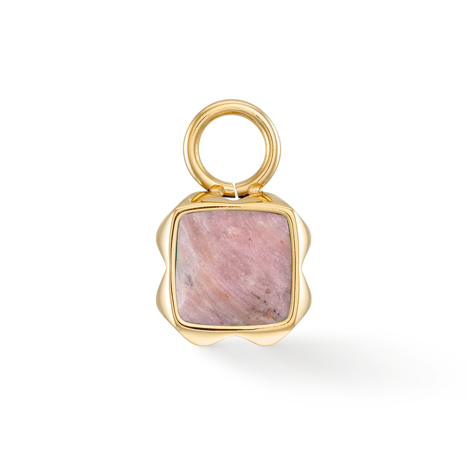 Birthstone Juillet Charm Rhodochrosite Or