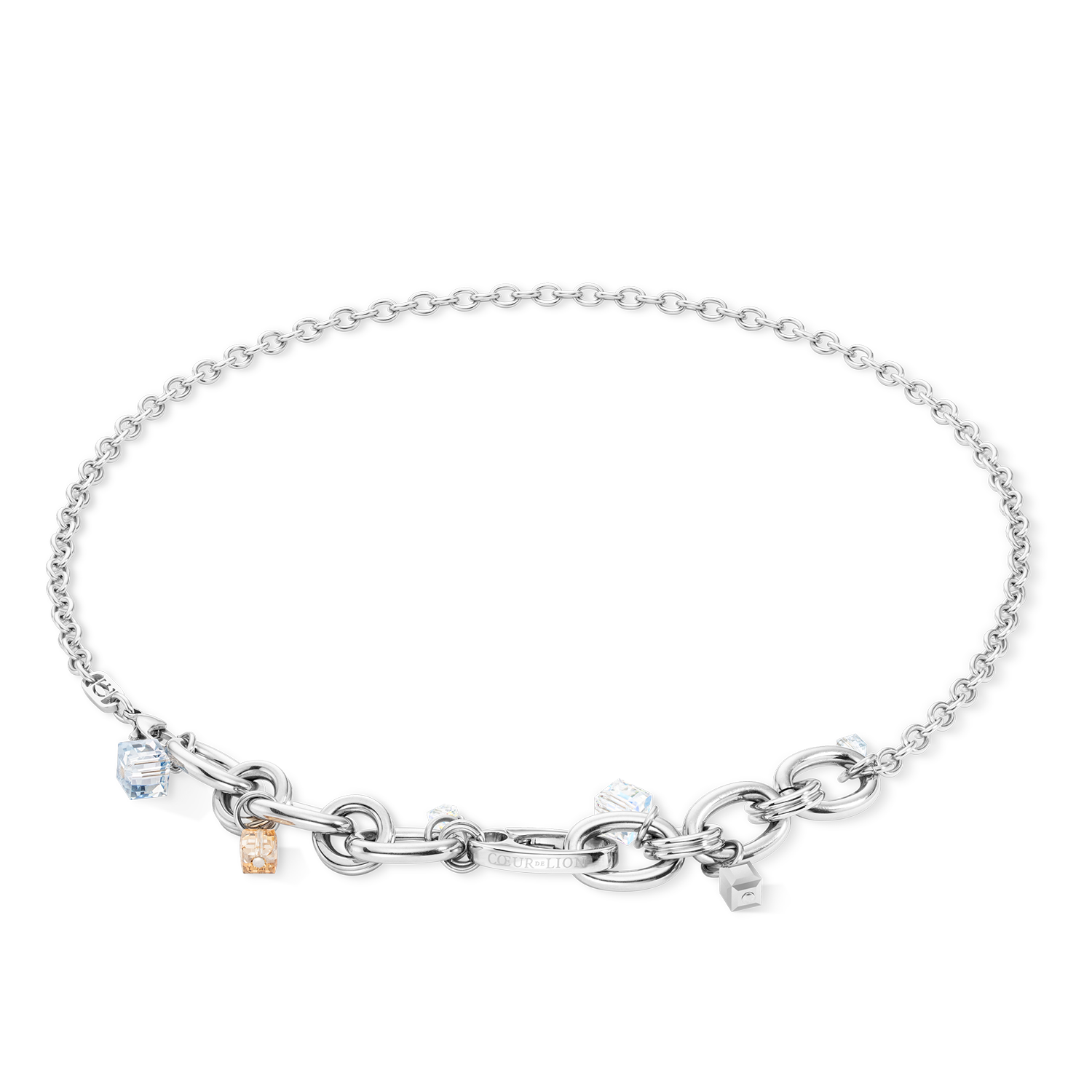Collier Chunky Chain Runway Exlusive argent