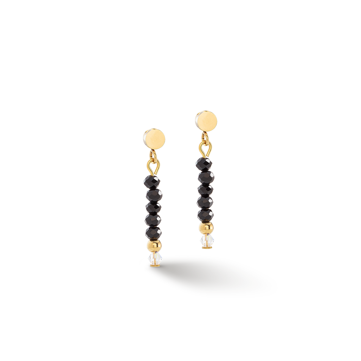 Boucles d'oreilles Little Twinkle or-noir