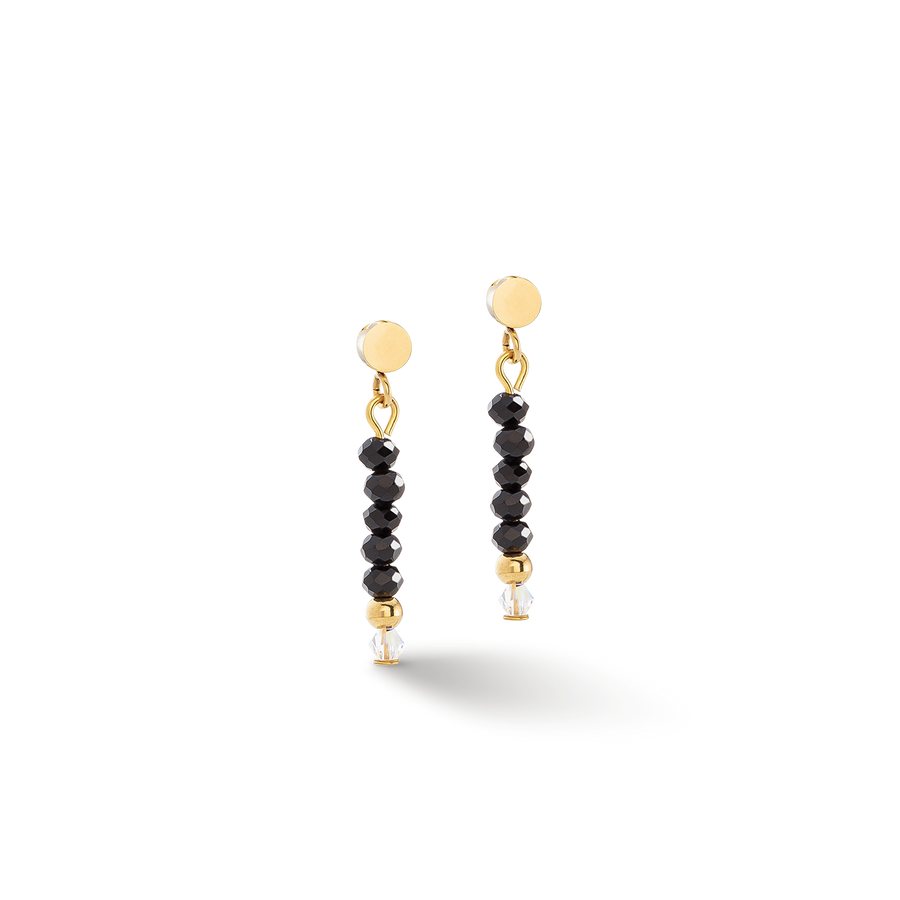 Boucles d'oreilles Little Twinkle or-noir