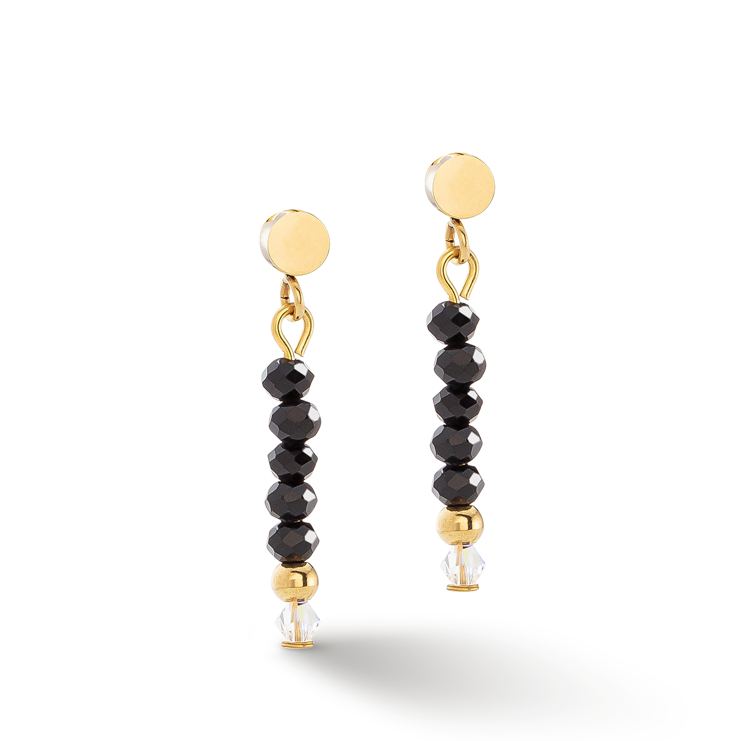 Boucles d'oreilles Little Twinkle or-noir