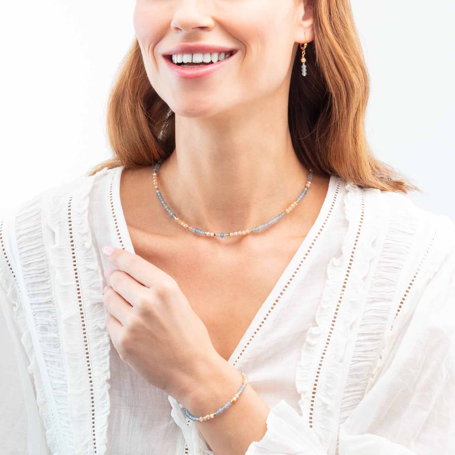 Collier Rhythm Jade Sky or