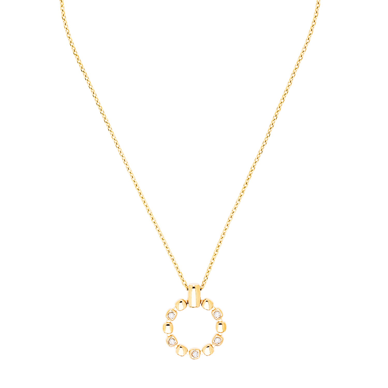Collier Soft Cube Circle Glow or