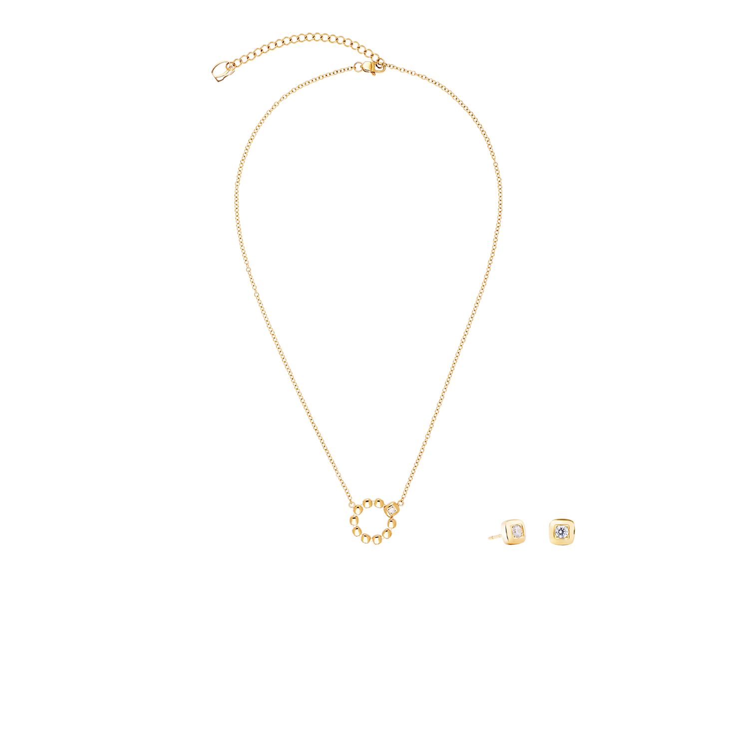 Clous d'oreilles Small Soft Cube Glow or