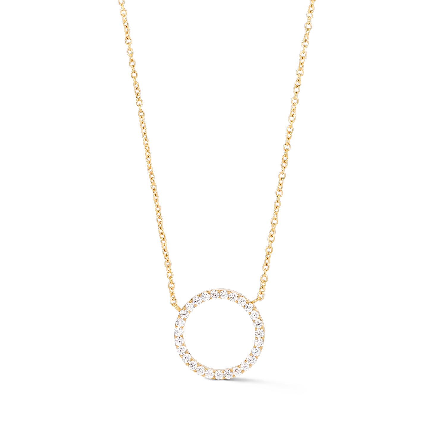Collier Sparkling Circle or-cristal