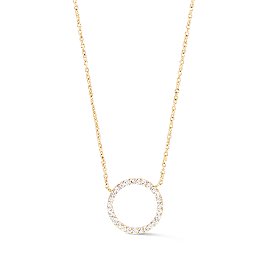 Collier Sparkling Circle or-cristal