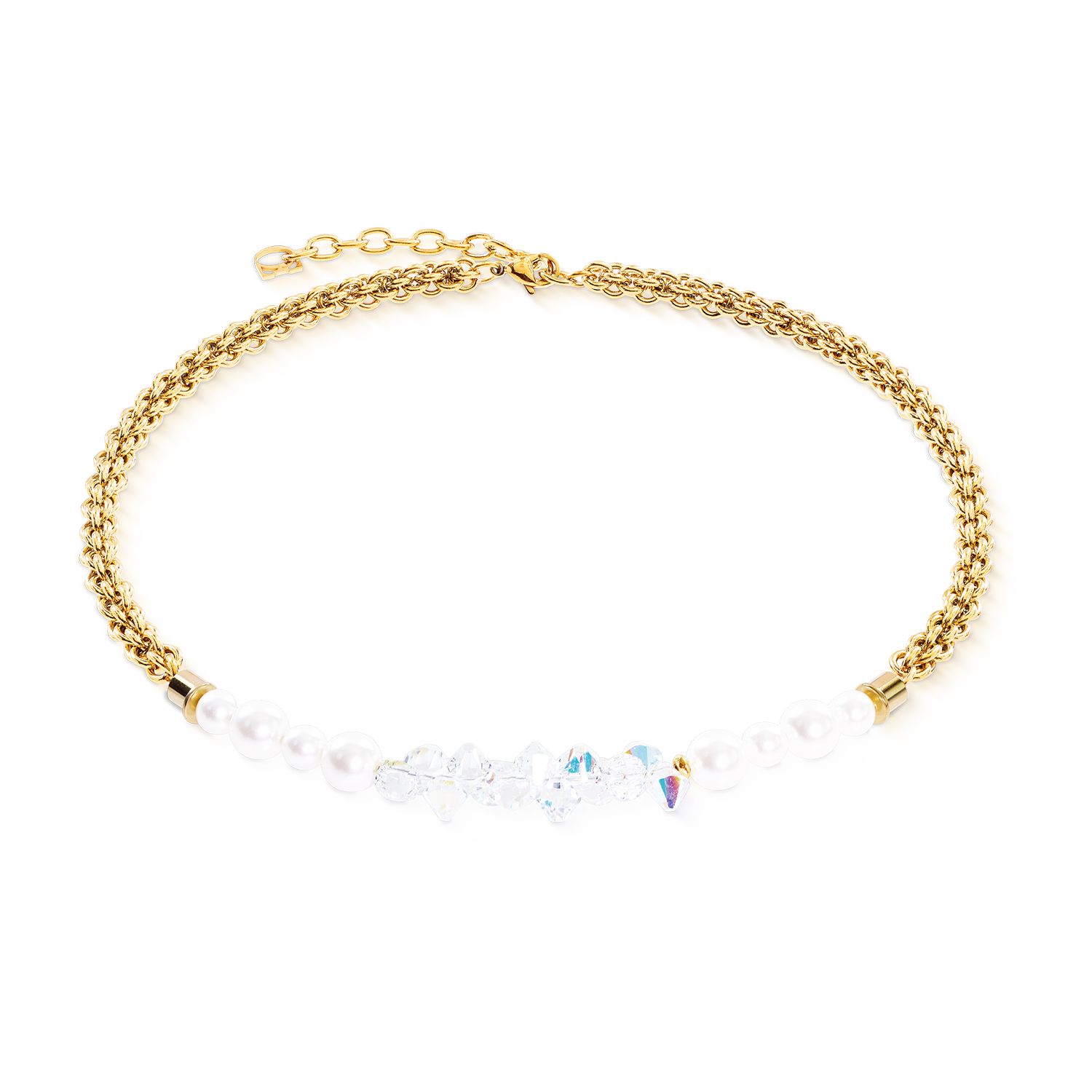 Collier Dancing Crystals Fusion doré