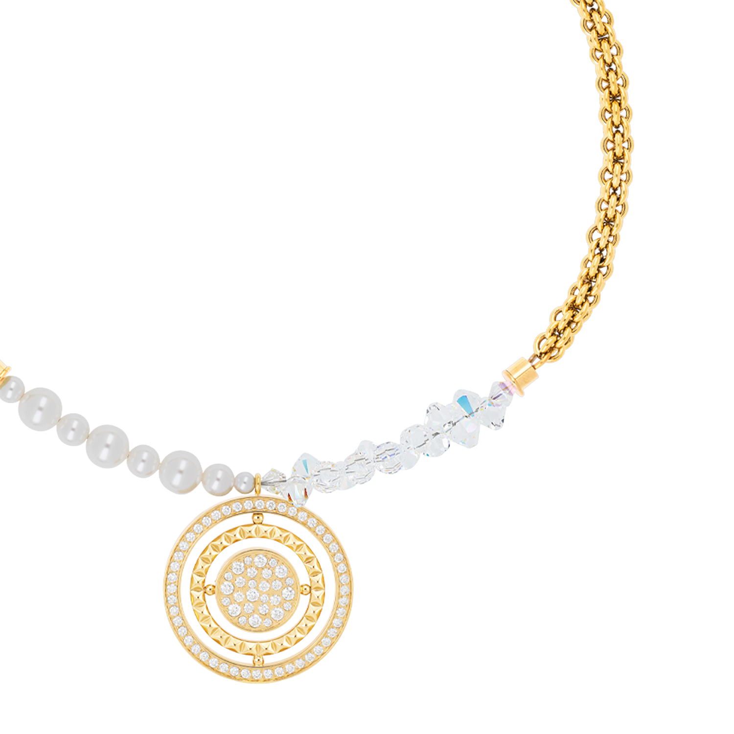 Collier Amulette Fusion Sparkle doré