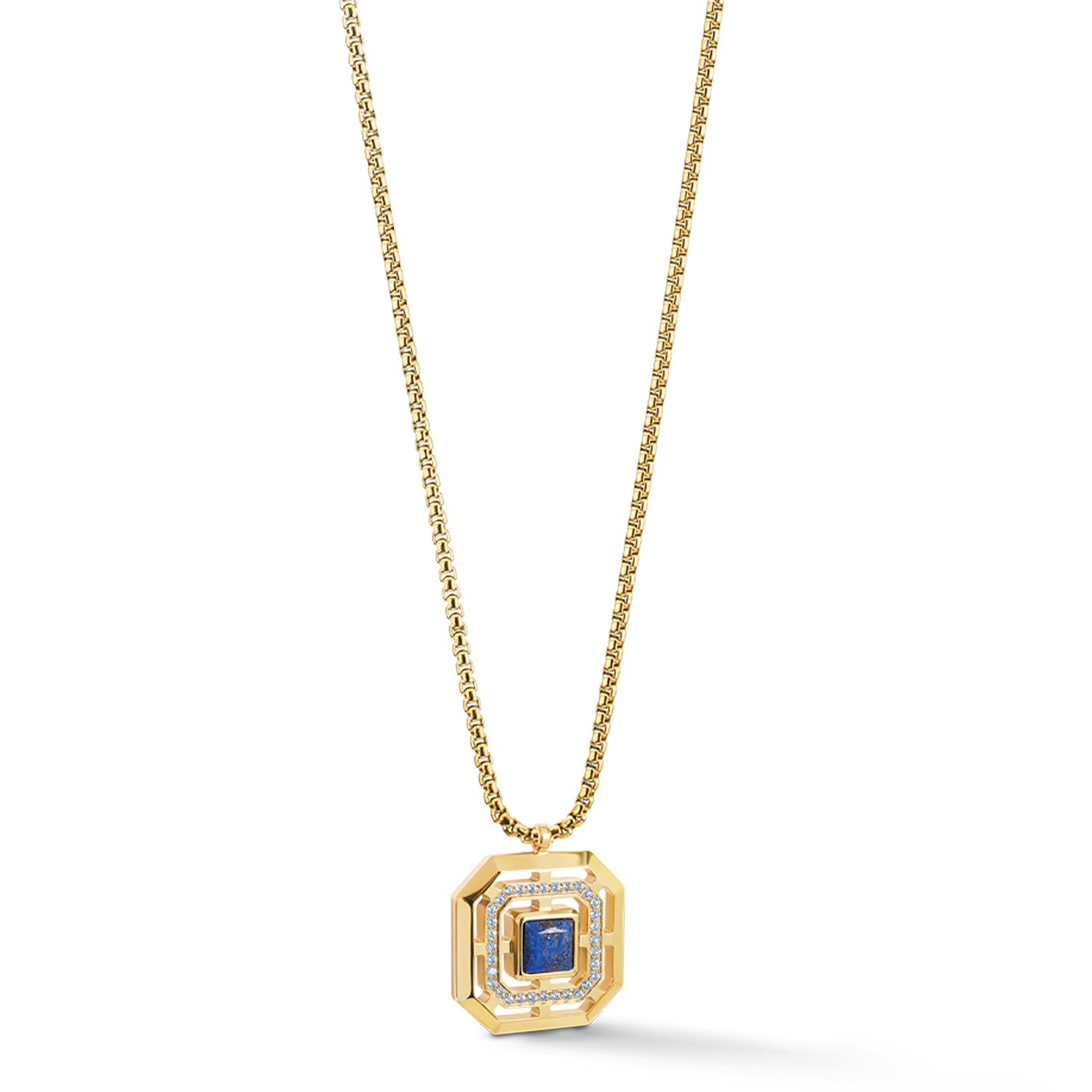Collier Amulette Icon Frame Pure Lapis doré