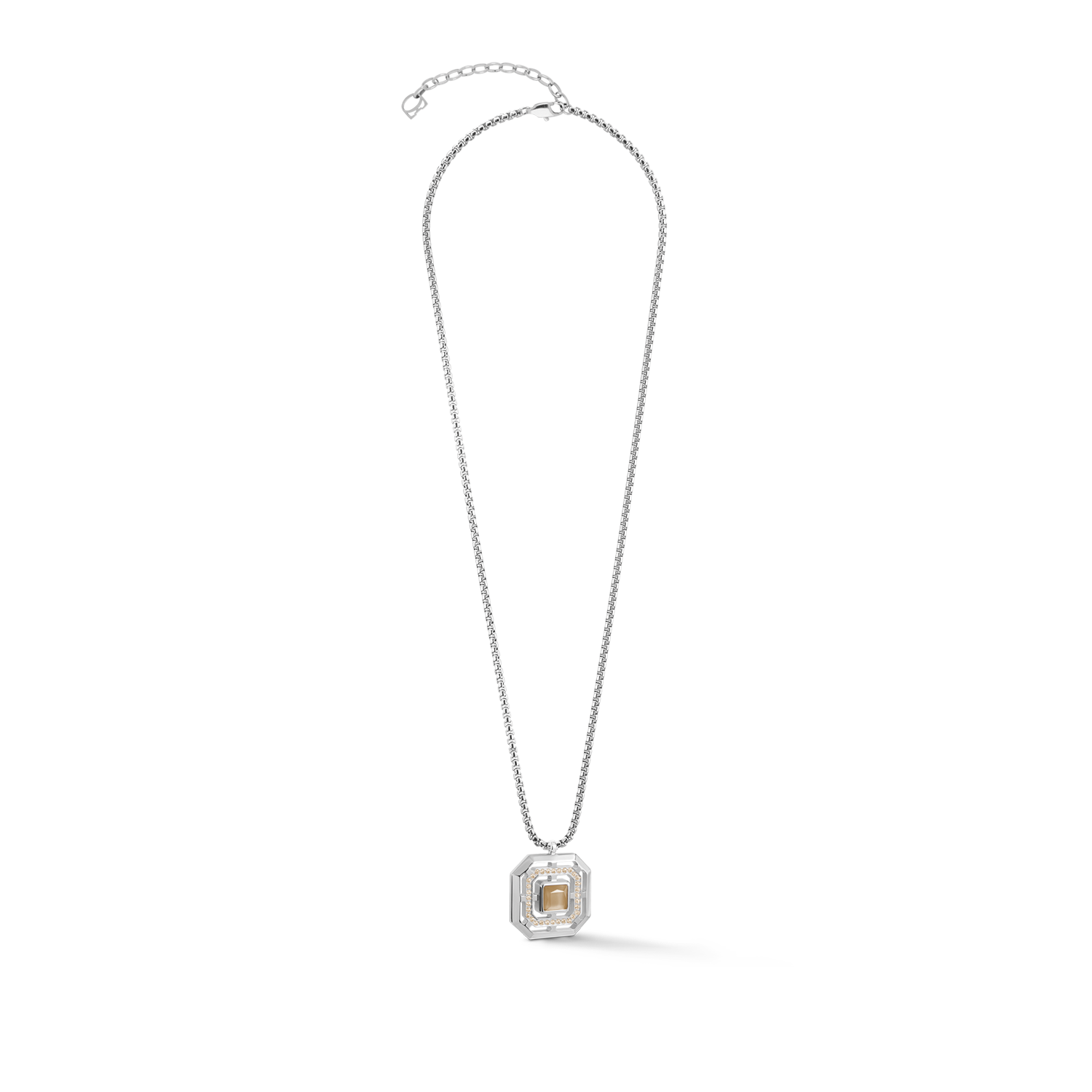 Collier Amulette Icon Frame Pure Sand argenté