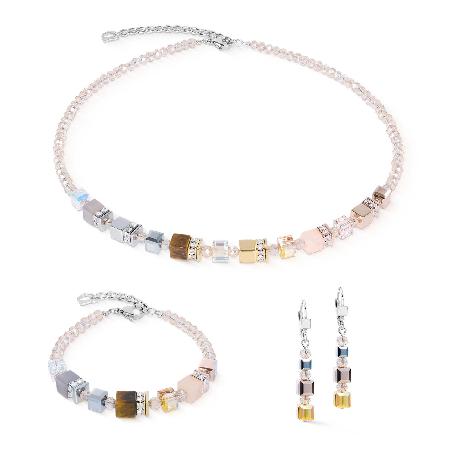 Collier GeoCUBE® Precious Nature Tricolor Sand