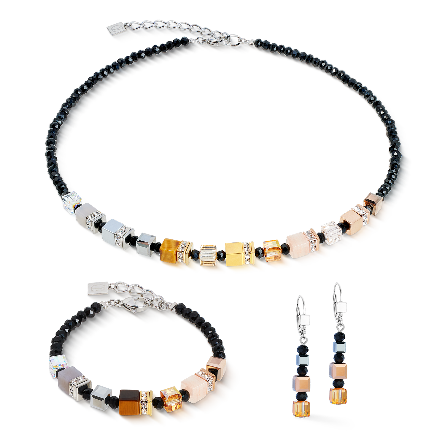 Collier GeoCUBE® Precious Nature tricolore