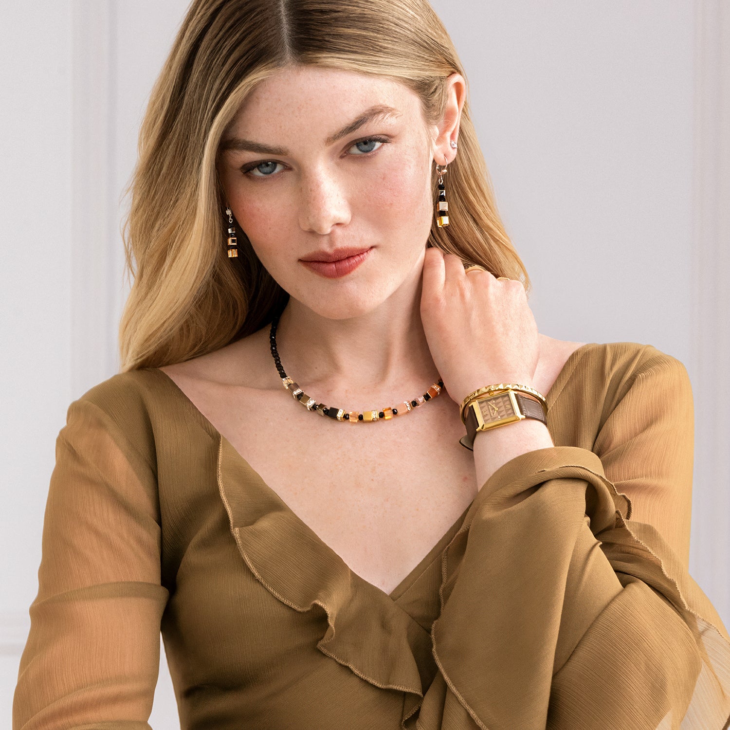 Collier GeoCUBE® Precious Nature tricolore