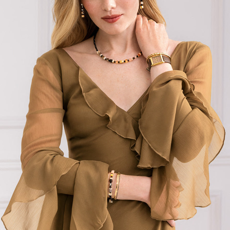 Collier GeoCUBE® Precious Nature tricolore