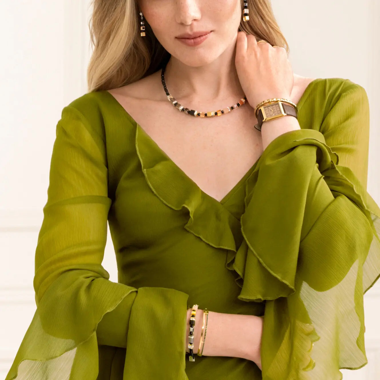 Collier GeoCUBE® Precious Nature tricolore