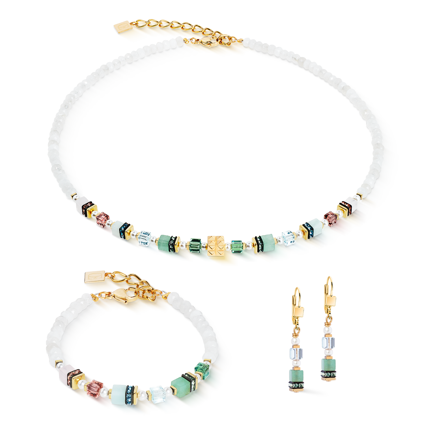 Collier Sparkling Princess Spikes or-Art Nouveau