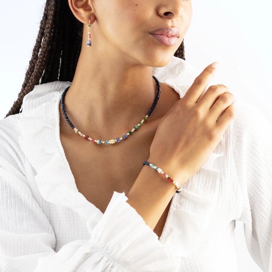 Bracelet Sparkling Princess Spikes or-multicolore