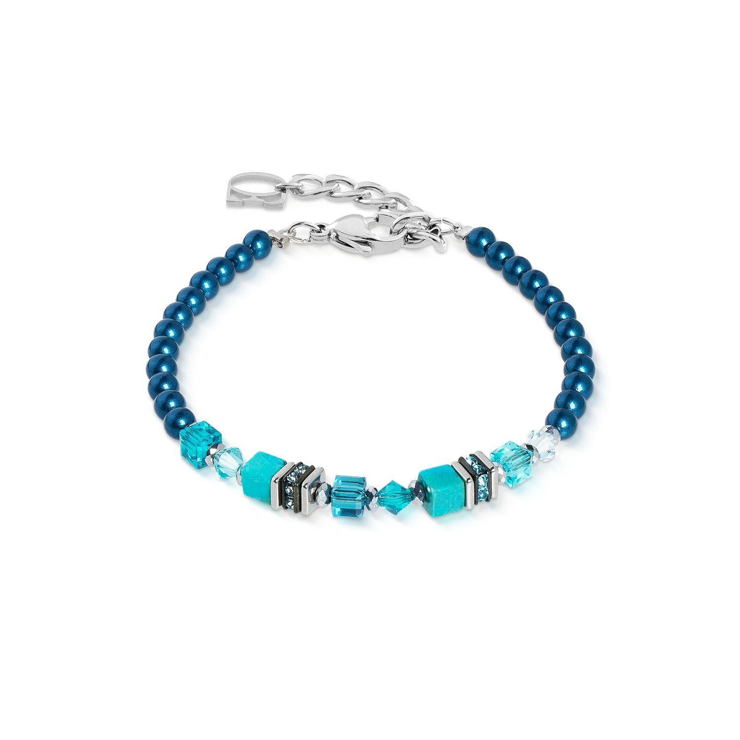 Bracelet Princess Teal Glow argent