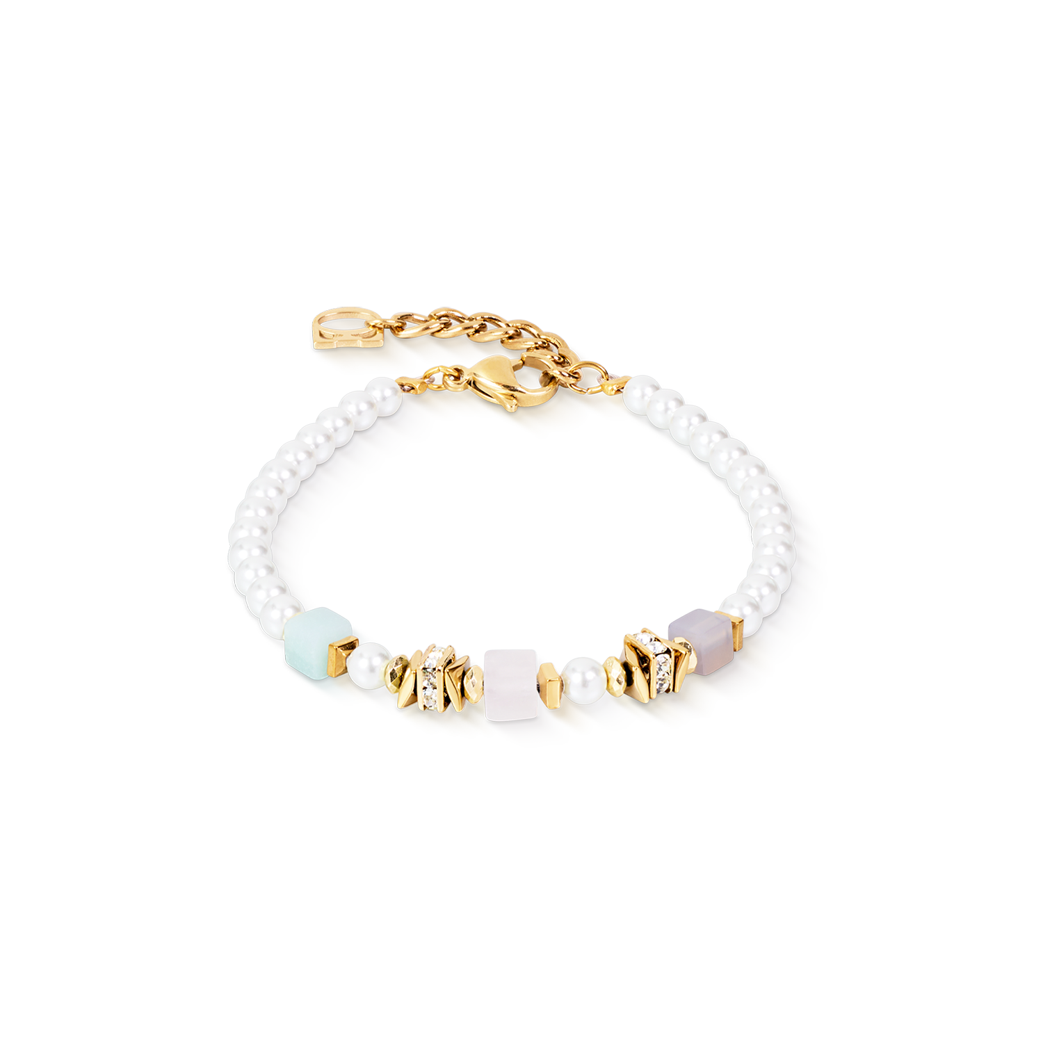 Bracelet Beads & Pearls Spike Pastel