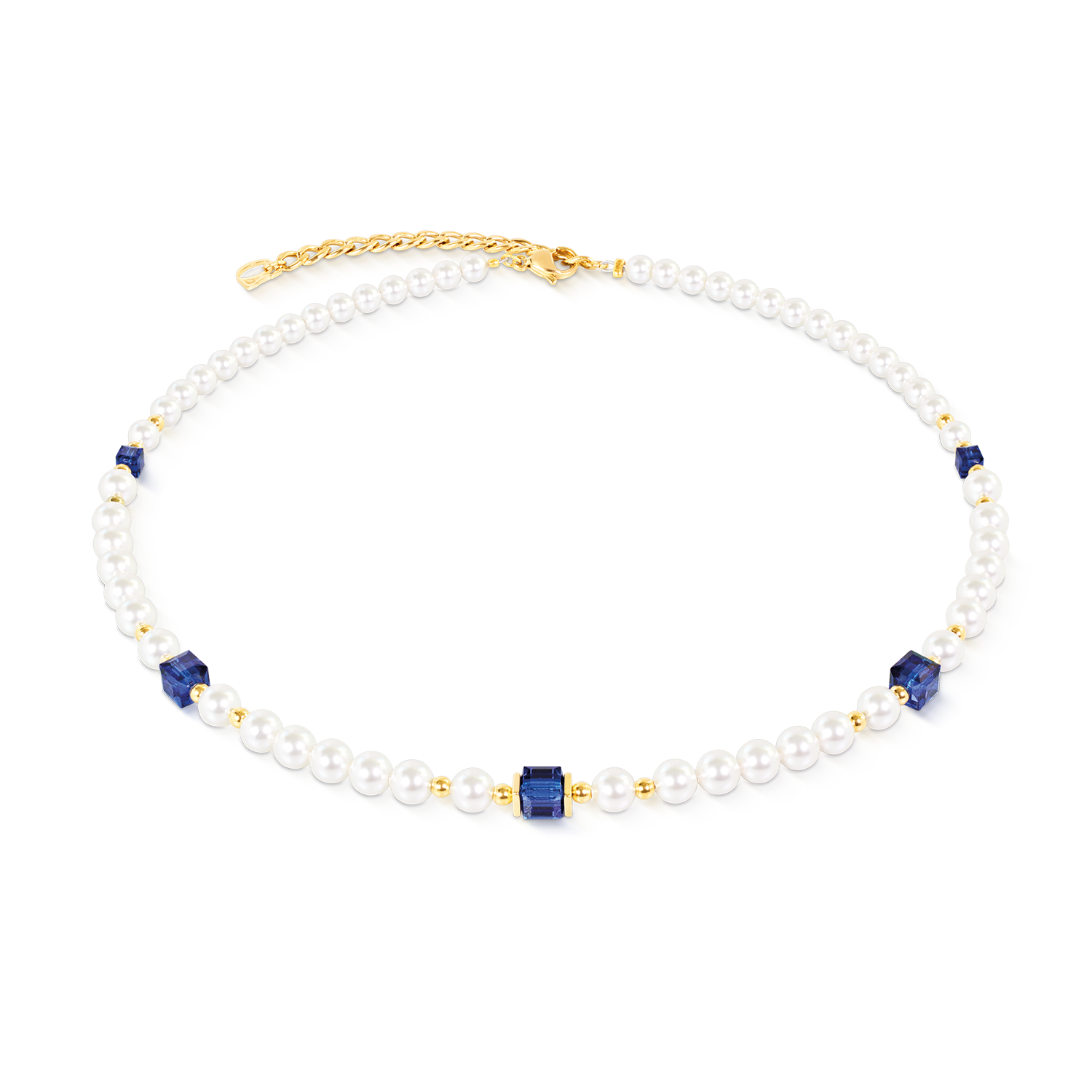 Collier Cocktail Pearls Sapphire