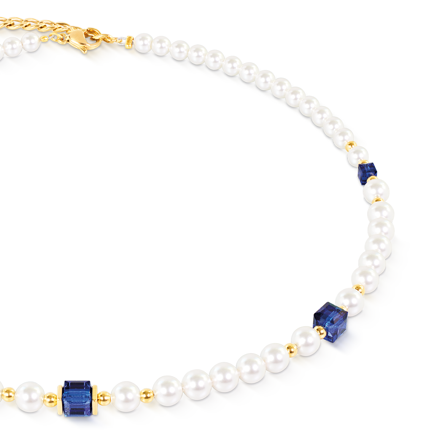 Collier Cocktail Pearls Sapphire