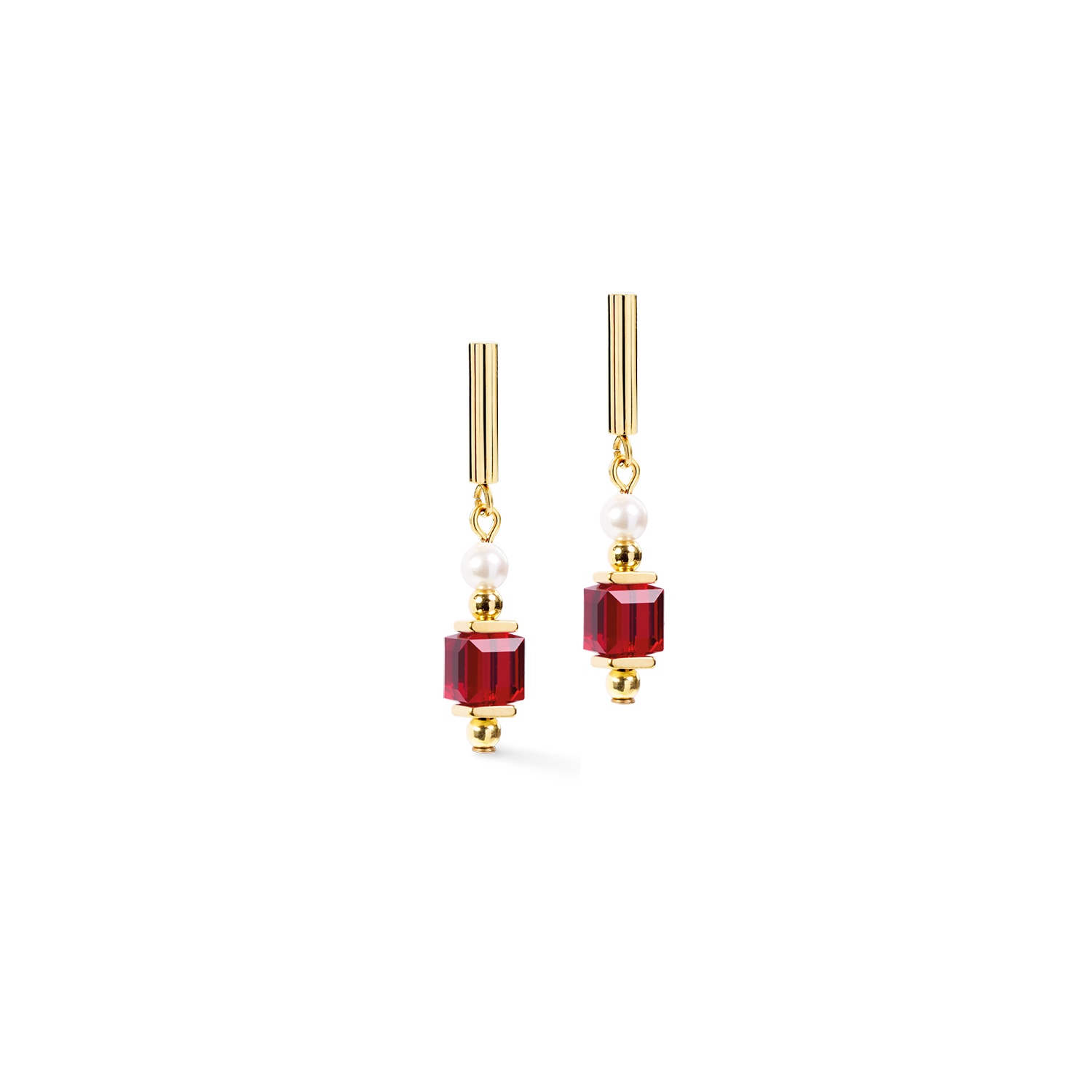 Boucles d'oreilles Cocktail Pearls Ruby