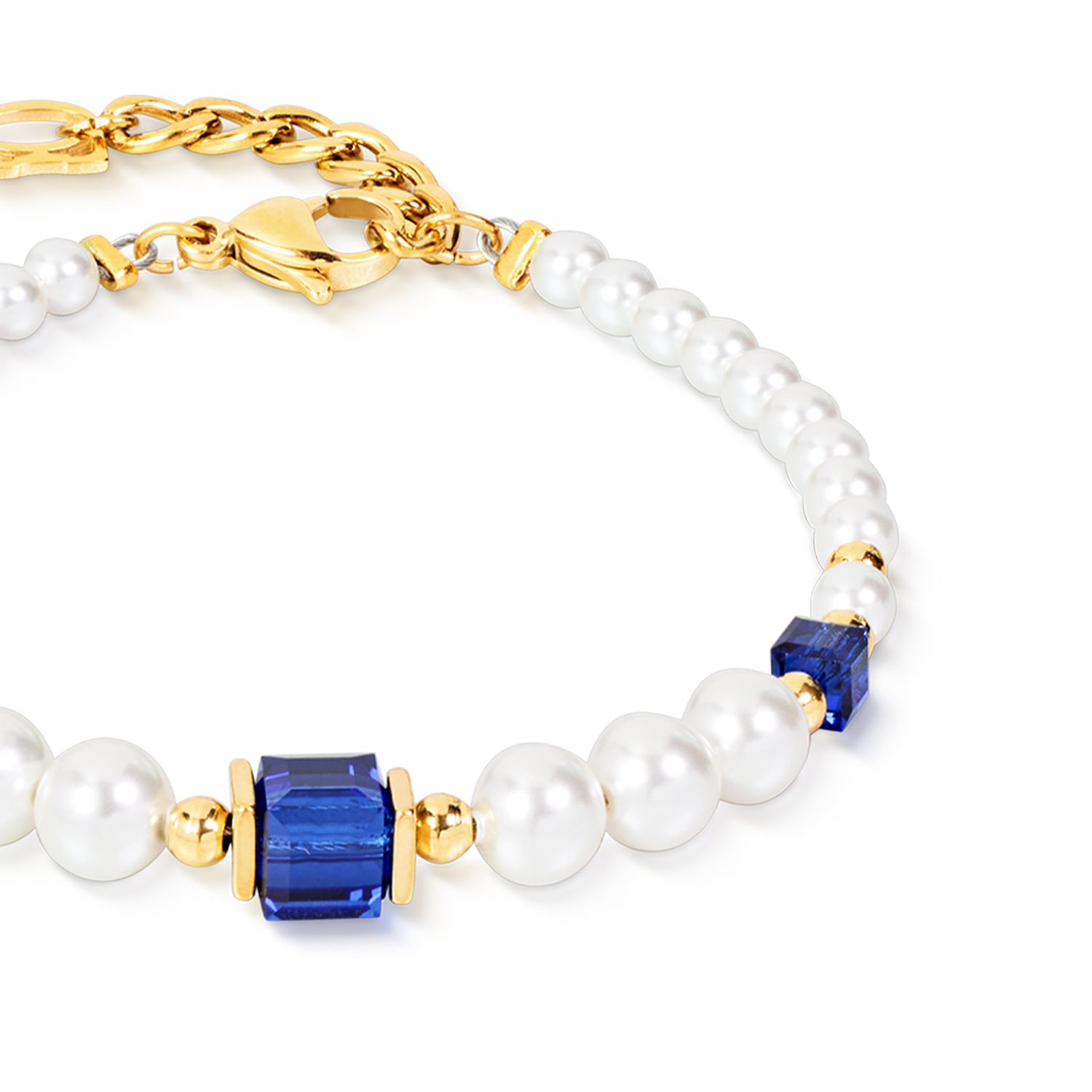 Bracelet Cocktail Pearls Sapphire